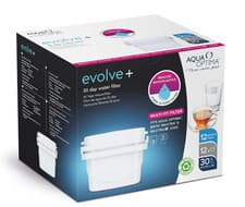 Image of Aqua Optima Evolve+ 30 Day Water Filter 12 Count (Pack of 1), White