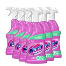 Image of Vanish Oxi Action Fabric Stain Remover Spray 450ml - Pack of 6