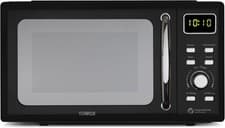 Image of Tower T24041BLK Digital Microwave with Sleek Mirror Door 800W 20L Black & Chrome
