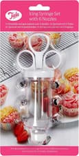 Image of Tala Icing Syringe Set with 6 Nozzles,White,Icing Syringe with 6 Nozzles