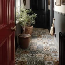Image of Multicolour Patterned Wall and Floor Tiles kitchen hallway bathrooms  20x20cm