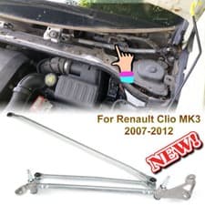 Image of FOR RENAULT CLIO MK3 NEW FRONT WINDSCREEN WIPER MOTOR LINKAGE (2007-2012) UK RHD