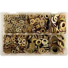 Image of 1x Connect Assorted Form A Flat Washers Box Qty 800 Workshop Garage DIY Handy