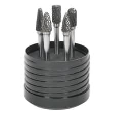 Image of 5 x Sealey Tungsten Carbide 10mm No.6 Rotary Burrs For Drill Die Grinder, SDBK5