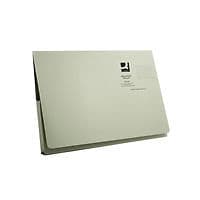 Image of Q-Connect Long Flap Document Wallet Foolscap Green (Pack of 50) KF03931