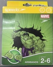 Image of Marvel Speedo Swimming Floaties Green Hulk Armbands Junior 2-6 Years New