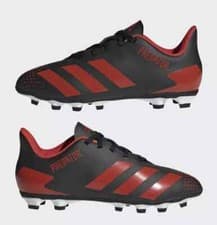 Image of Adidas Predator 20.4 Flexble Ground Junior Football Boots UK 5.5 Black Red Y-56