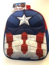 Image of Backpack, school bag – CAPTAIN AMERICA New 3D