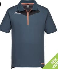 Image of DX410 PORTWEST POLO SHIRT METRO BLUE 100% POLYESTER XL