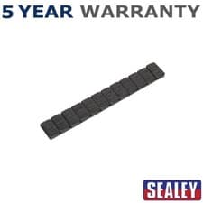 Image of Sealey Black Steel Adhesive Wheel Weight 5g Strip of 12 Pack of 50 WWSA5B