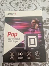 Image of Groov-e GVPS8BK 8GB Portable MP3 Player Lightweight Bookmark Function Black (E)