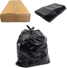 Image of EXTRA STRONG HEAVY DUTY BLACK BIN LINERS RUBBISH BAGS WASTE REFUSE SACKS