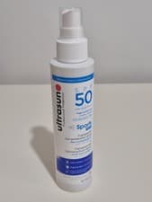 Image of Brand New Ultrasun SPF 50 Sports Transparent Sun Protection Spray 150ml
