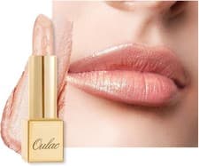 Image of OULAC Metallic Shine Lipstick - Sheer Cover Lip Balm, Lightweight Soft Lip Base