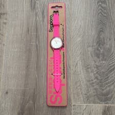 Image of Superdry Women’s Sapporo Watch SYL151P BNIB Pink Silicone Strap