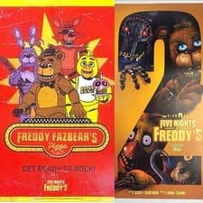 Image of Five Nights at Freddy's 2, Original Odeon Movie Posters X2, Mint