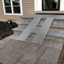 Image of Loading Ramps, 2 Steel Ramps Heavy Duty for Van, Lawnmower, ATV, Quad Motorcycle