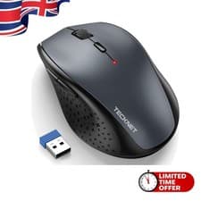 Image of Ergonomic Wireless Mouse, 4800 DPI & 6 Adjustable Levels for Ultimate Comfort