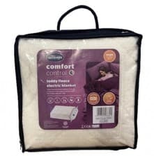 Image of Silentnight Teddy Fleece Electric Blanket Single Size 72 x 135cm 3 Heat Settings
