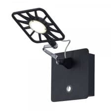 Image of SEARCHLIGHT 7262BK LED Switched Wall Light Black RRP£70