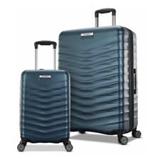 Image of Samsonite Precision DLX Hardside 2 Piece Suitcase|Luggage Set in Blue