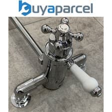 Image of Traditional Thermostatic Dual Control Exposed Shower Mixer Valve - 150mm Centres