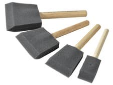 Image of Rustins Foam Brush Set, 4 Piece