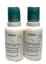 Image of 2 X Aveda Shampure Hand And Body Wash 1.7oz/50ml each NEW