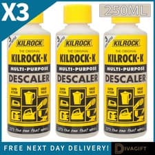 Image of 3 x KILROCK K DESCALER 250ML MULTI PURPOSE REMOVES LIME SCALE SAVES ELECTRICITY