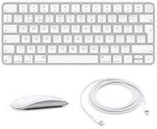 Image of Apple Magic Keyboard with Touch ID A2449 GEN Magic Mouse 2+ Cable Genuine NEW