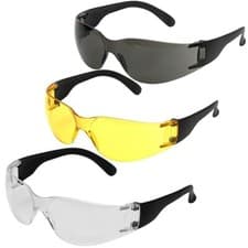 Image of Safety Glasses Specs Spectacles EN166 Work Clear Smoke Yellow Anti-Scratch Lens