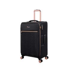 Image of it Luggage Lux Lite Bewitching Black Medium 71cm Suitcase 8 Wheel 2.6kg