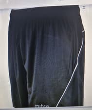 Image of Mitre Difract Referees Shorts - Black/White - Large 36-38"