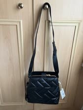 Image of Radley London Shoulder Bag Dukes Place Medium Quilted Black Leather - RRP £219