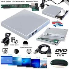 Image of External USB To SATA Laptop CD DVD Combo RW Rom Drive Enclosure Caddy Case Cover