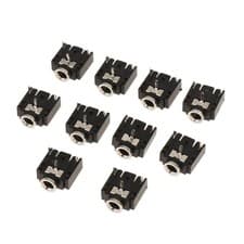 Image of 10Pieces 3.5mm Audio Headphone Jack Socket 3 Pins Dual