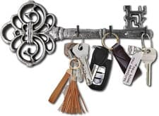 Image of Comfify Decorative Wall Mounted Cast Iron Key Holder Rack-Vintage Shape Rack