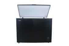 Image of HYE Chest Freezer 299L Freestanding 112cm Black - Suitable For Garages & Basket