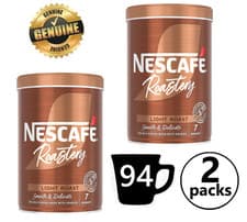 Image of 2x Nescafe Gold Blend Roastery Collection Light Roast Premium Instant Coffee 95g