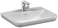 Image of Sento Vanity Washbasin - 65 cm 1 Tap Hole with Overflow in White 5946B003-0001