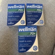 Image of 3 x Vitabiotics Wellman 70+ - 30 Tablets per pack