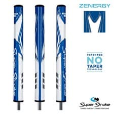 Image of Superstroke Zenergy Tour 1.0 Golf Putter Grip, White / Blue or White /Black.