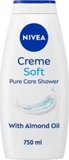 Image of NIVEA Creme Soft Shower Gel 750ml Body Wash Almond Oil Vitamin C E Moisturiser