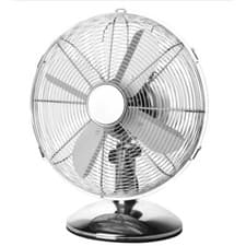 Image of 12" Chrome Desk Fan 3 Speed 40W -Light Weight Desk Fan