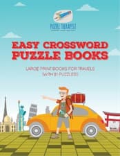 Image of Puzzle Therapis Easy Crossword Puzzle Books Large Print Books for Tr (Paperback)