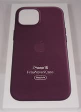 Image of Genuine Apple FineWoven Case with MagSafe for iPhone 15 Pro- Mulberry