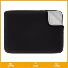 Image of Sleek Protective Laptop Sleeve Padded Ultrabook Case Black 14-15 Inch 1 Pack