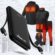 Image of Light 5V 2A Power Bank for Heated Vest Jacket Clothing USB Battery Pack Charger