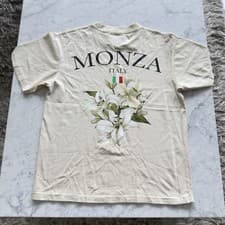 Image of PacSun Formula 1 F1 Officially Licensed Monza Italy Race Blended T-shirt Cream