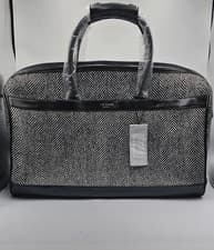 Image of Brand New Ted Baker ANDERSN Herringbone Holdall Bag Black